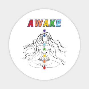 Chakra Meditate Awake Magnet